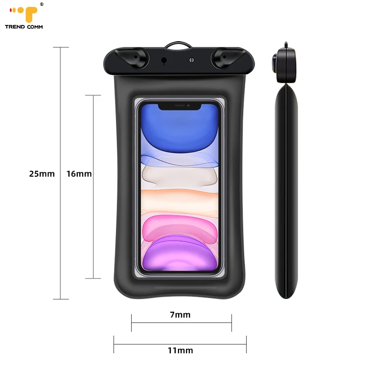 

Colorful Air Chamber Swimming Double Protective Mobile Phone Bags Cases Waterproof Pouch Dry Cleaning Plastic Bag