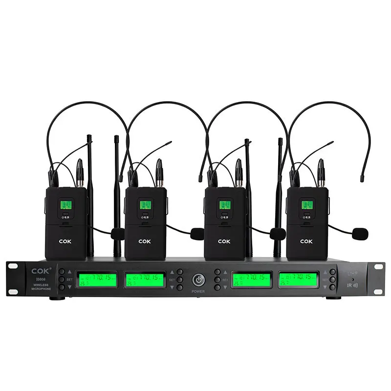 

expandable 4 channel tabletop professional uhf digital handheld wireless conference system 20 microphones for meeting room