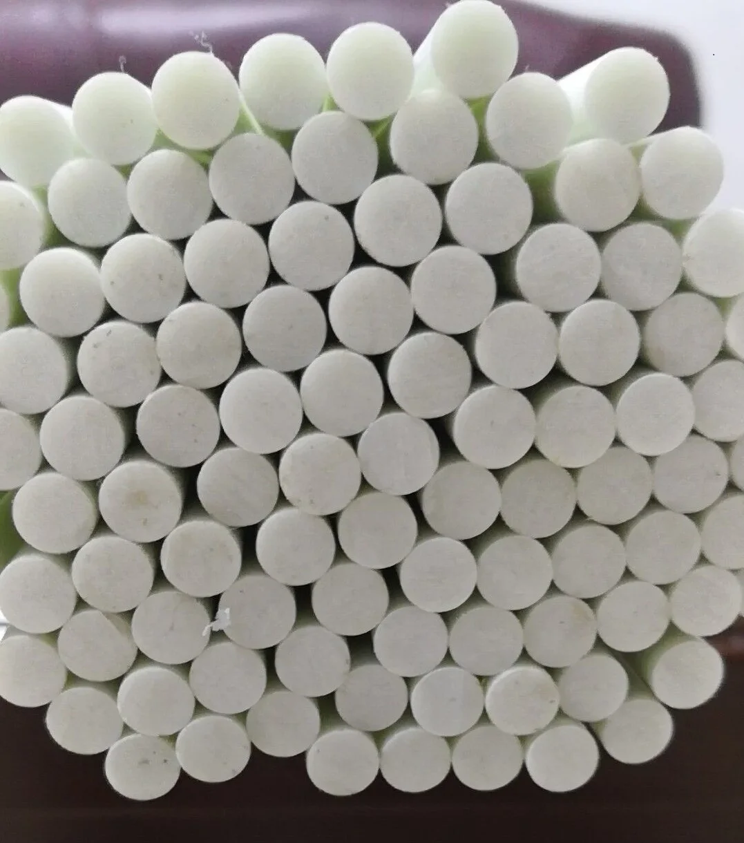 8mm white fiberglass pole
