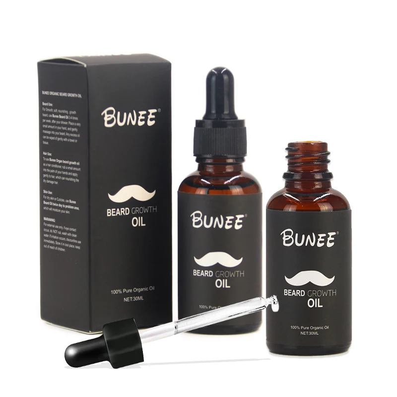 

Bunee 50ml Soften Moisturizing Strengthen Beard growth oil, Clear
