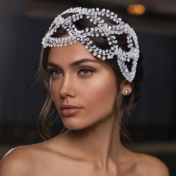

Jachon Luxury rhinestone headdress new style exquisite bridal crystal hair combs hollow alloy unique headbands, As picture