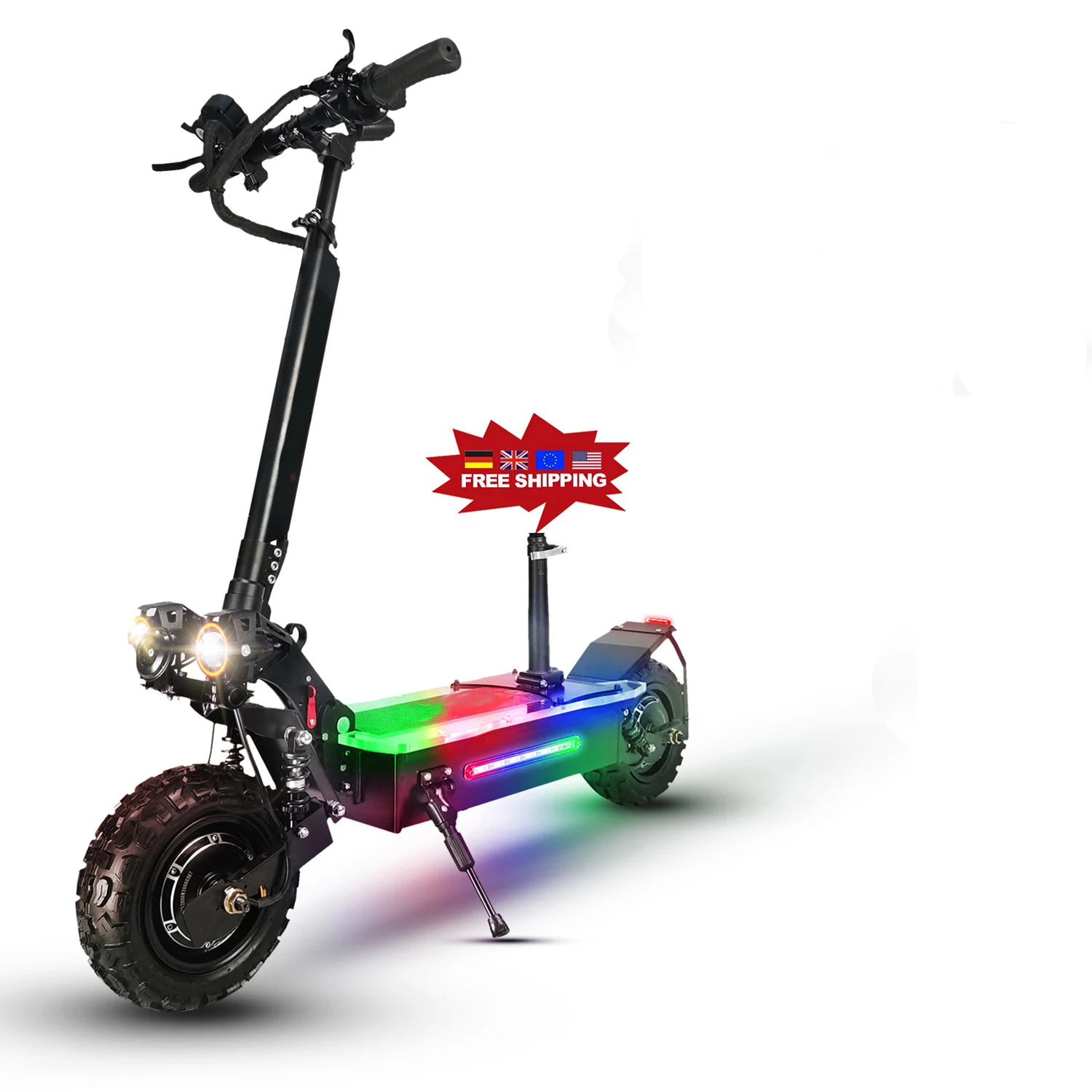 

Free Shipping Free Duty Fast 60v 27ah Scooter 5600w Speed Folding Dual Motor Electric Scooter in EU USA Warehouse