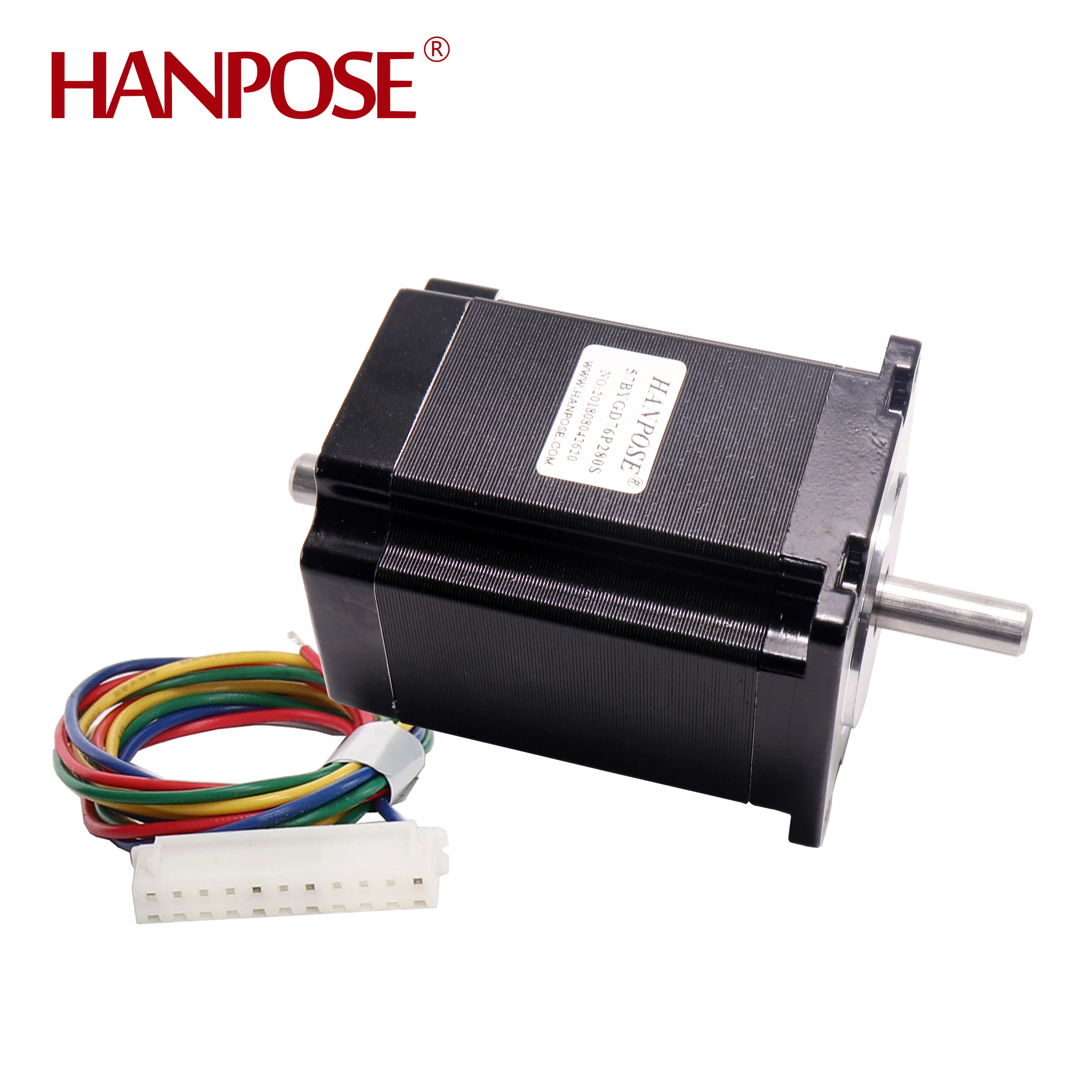 

HANPOSE Nema23 Stepper Motor 1.8 Degree 23HS7628-SZ 2 Phase 4 Leads 57 for CNC Worm Gear Edger Double axis stepper motor