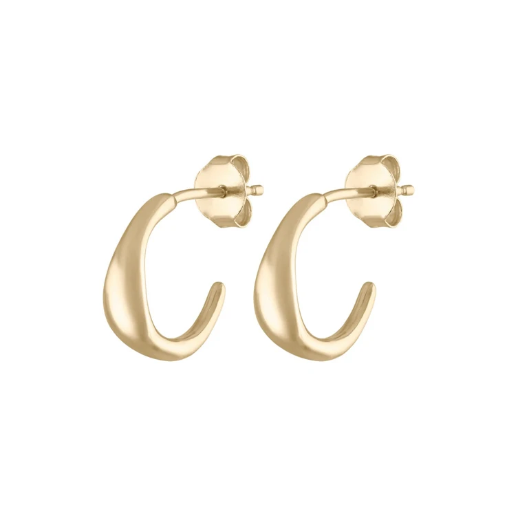 

Gemnel Fashion 925 silver jewelry hoop luxury jewelry gold vermeil cz chunky statement hoop earrings