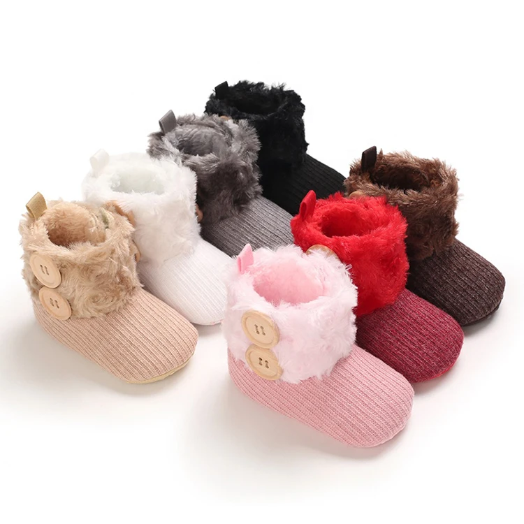 

Wholesale Fashion Winter Indoor Warm Prewalker Snow Infant Girl Baby Boots