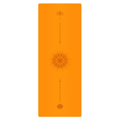 

Factory direct sales custom 5mm sun not set position line yoga mat non-slip natural rubber PU local yoga mat, Multiple colors available