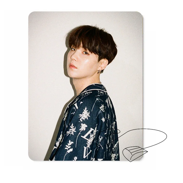 

BTS, meet the fans, rubber mouse pads around SBD1537, Cmyk printed