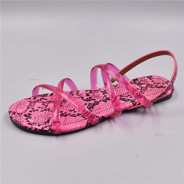 Fashion Casual Clear Strap Women Flat Sandals Buy Sandals Flat Women