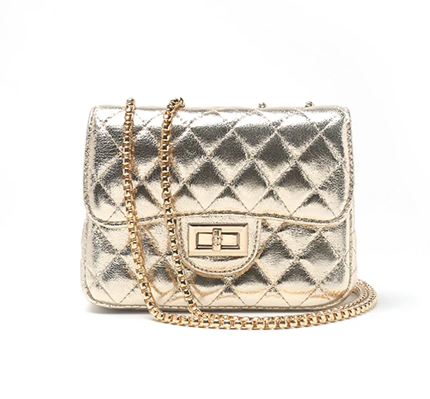 

2020 High Quality Original Handbag PU Leather for Club Party Dot print Shoulder golden Bag women ladies bags