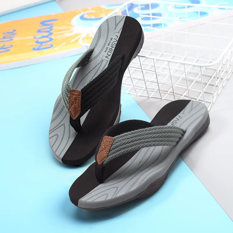 

Fashion men flip flops summer slipper soft sole lightweight Comfortable sandals men's flip flops beach casual for men