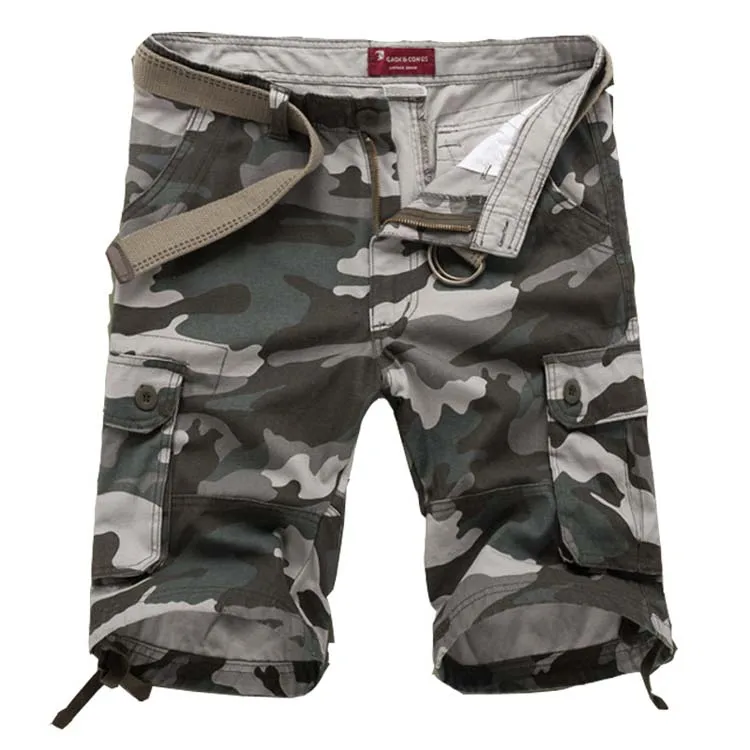 

2021 high quality army fan camouflage breathable overalls shorts male Russian army green overalls shorts cotton