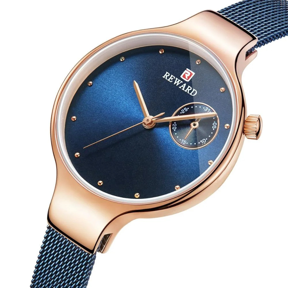 

REWARD Women Watches Top Brand Luxury Fashion Female Quartz Wrist Watch Ladies Rose Gold Waterproof Clock Girl horloges vrouwen, According to reality