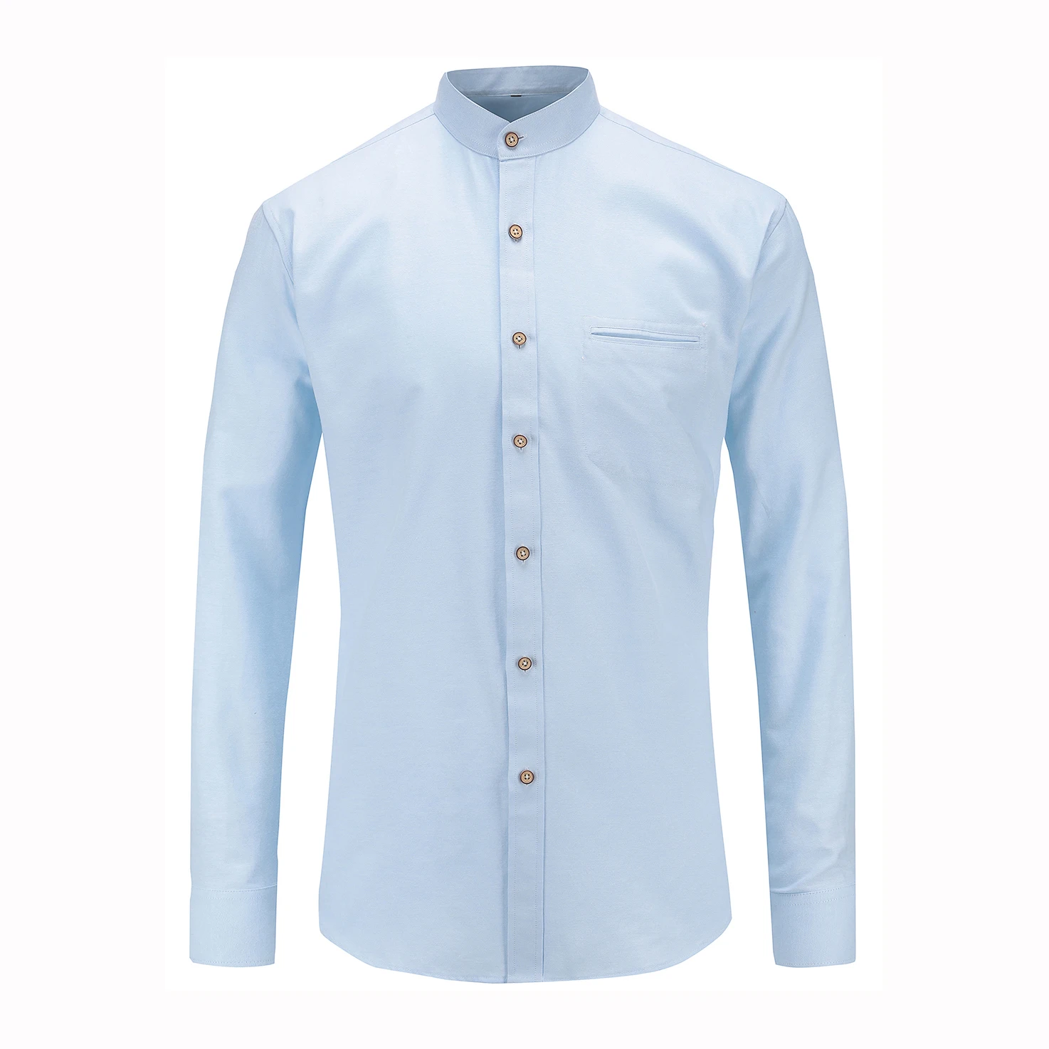 Custom casual design long sleeve mens camisas 100% cotton chemise homme oxford dress shirt