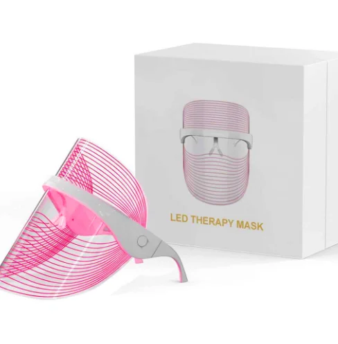 

New Arrives Rechargeable Led Light Therapy Mask Professional Beauty Salon Equipment 3 Color Led Light Therapy Mask, White