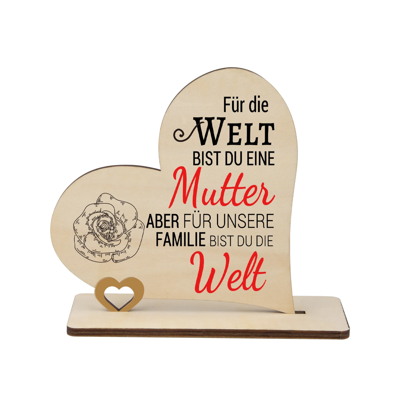 

Hot sale Customized Wooden Plaque Gift Home Decor Engraved Heart Sign for Birthday Thanksgiving Keepsake