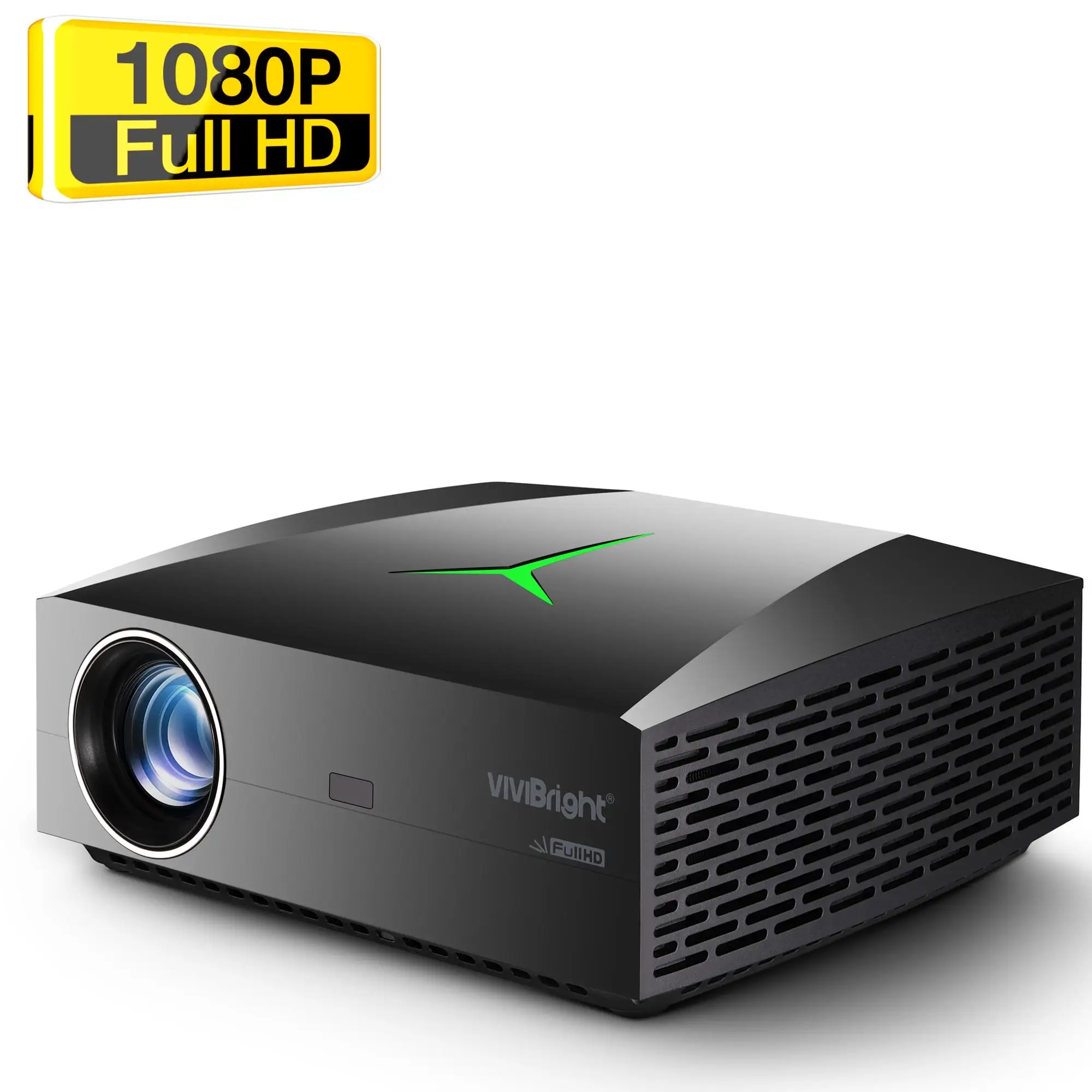

Factory Direct VIVIBRIGHT F40 4800LUMEN LCD Full hd compact Proyector You-tube LED 3d Projector 4K Video Movie Home Theater
