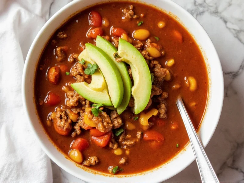 Perfect Taco Soup with Ground Beef Recipe in 45 Minutes