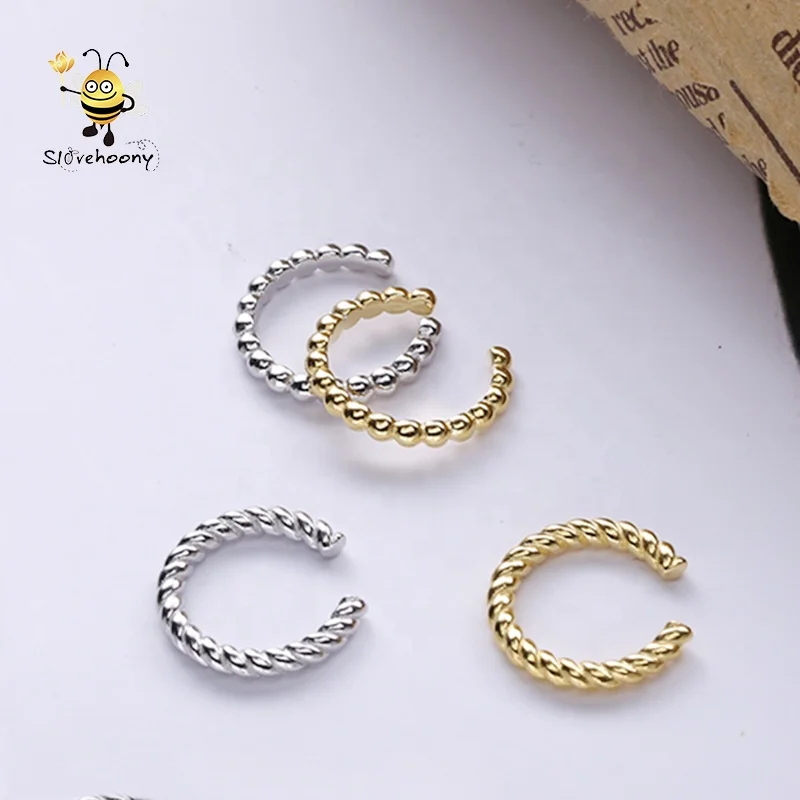 

Slovehoony Silver 925 Fashion Ear Cuff Design Earring Ear Cuff Plata 925 Ear Cuffs Jewelry Gold