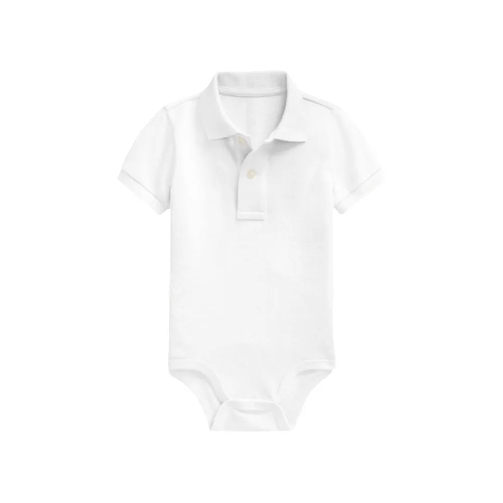 

What&why Baby Boy's Romper White Infant Polo Onesie Baby Short Sleeve Jumpsuit Kids Infant Romper Collar Baby clothing 2021