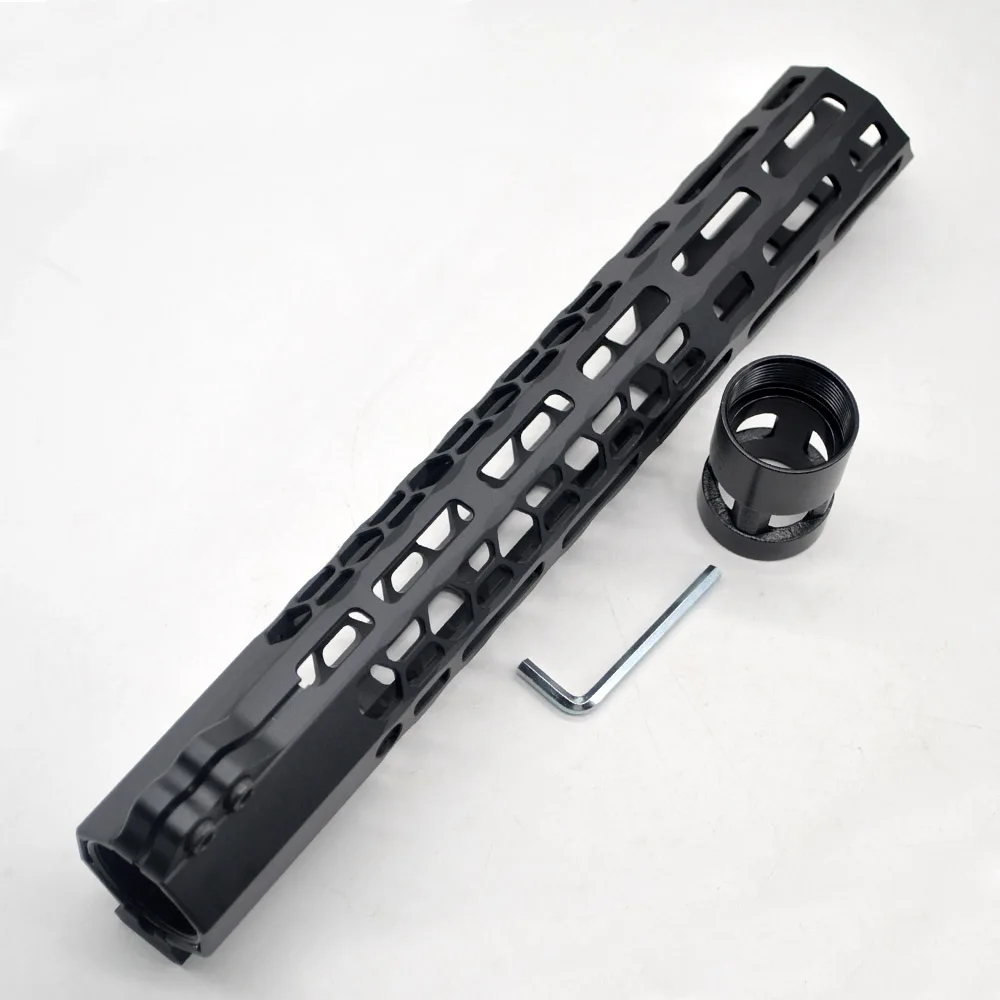 
New Clamp style 12 inches black M-LOK free float AR15 M16 M4 rifle handguard with a curve slant cut nose fit .223/5.56 rifles 