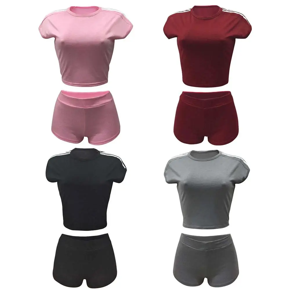 

2020 Hot Sale Cheap European and American women's track suit cotton 2 Piece sport set, Picture