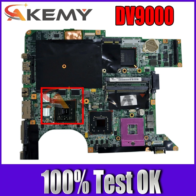 

Akemy 461068-001 LAPTOP MOTHERBOARD FOR HP PAVILION DV9000 PM965 GF 8600M GS DDR2 MAINBOARD FREE SHIPPING