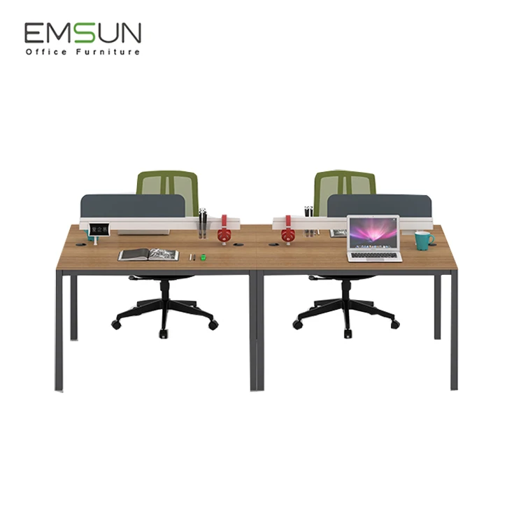 
Custom Furniture Desk White Office Table Modern Office Workstation Cubicle For 6 Person 