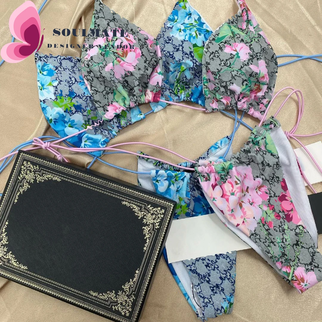 

3-6 days fast shipping In Stock Brand Name Swimsuits Designer Bikini Two Piece Designer Swimsuits Famous Brand swimwear