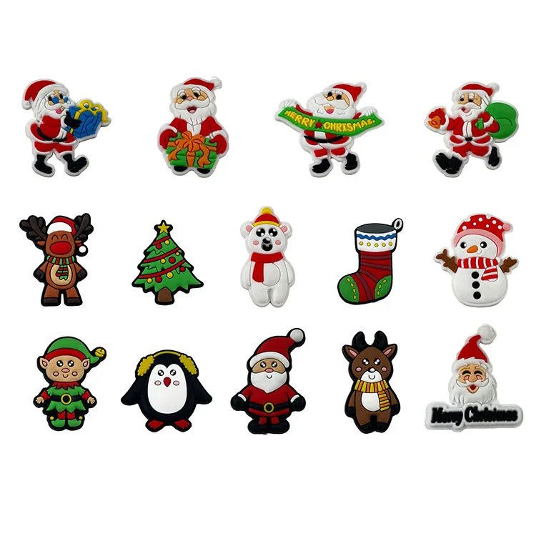 

New Christmas grinch Wholesale Designer Croc Clogs Chian Pieces Croc Shoe Charms for shoe decoration, As picture