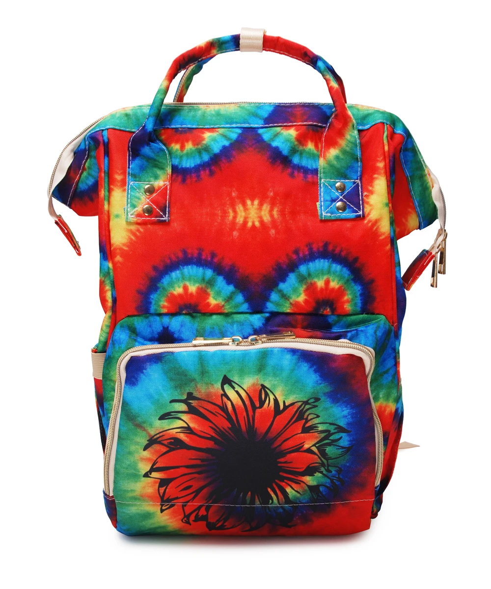 

Tie Dye Diaper Bag Backpack Waterproof Bags Durable Large Capacity Maternity Nappy Bags DOM112-1333