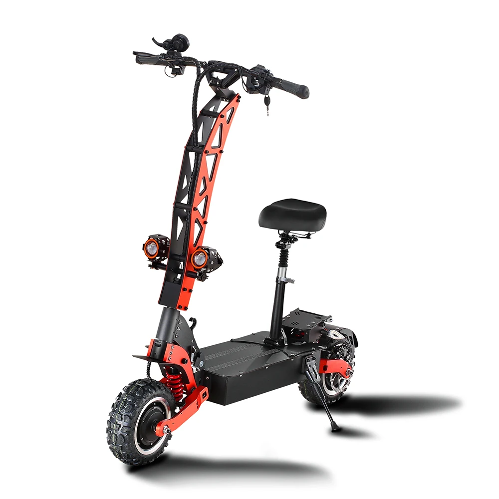 

C1 11 inch 38AH battery 5600W dual drive engine off-road electric scooter adult folding electric scooter to work