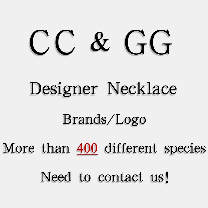 

Women Fashion Luxury Famous Designer Brands Jewelry High Quality Letter Double DD GG CC Earrings Necklace Wholesale, Photo