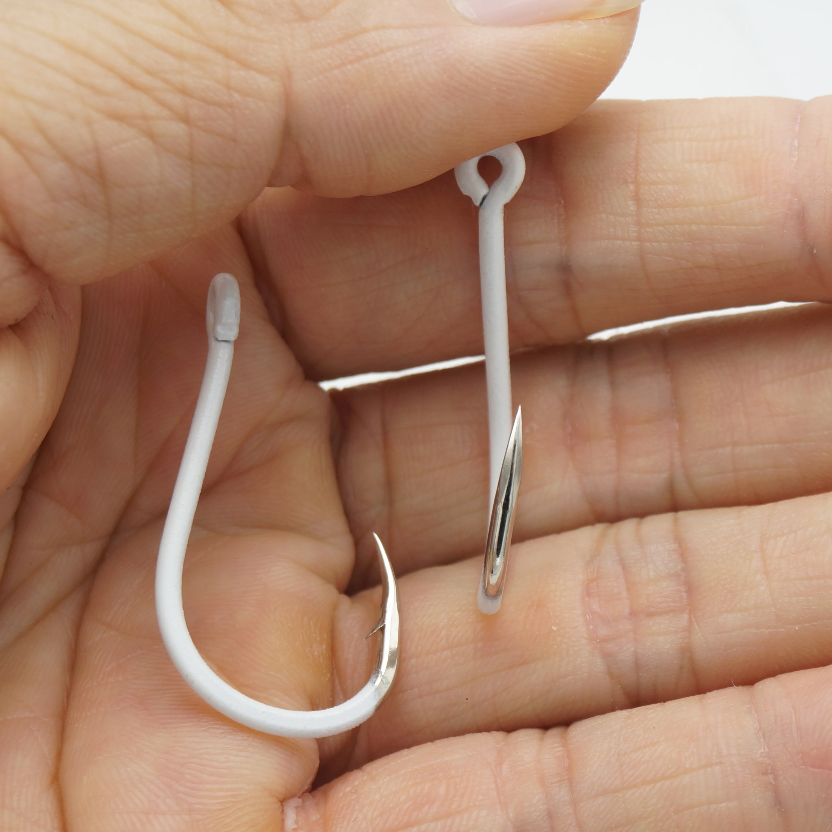 

Wholesale New Fishing Hook High Carbon Steel Hook Big Game Sea Fishing Hooks, White