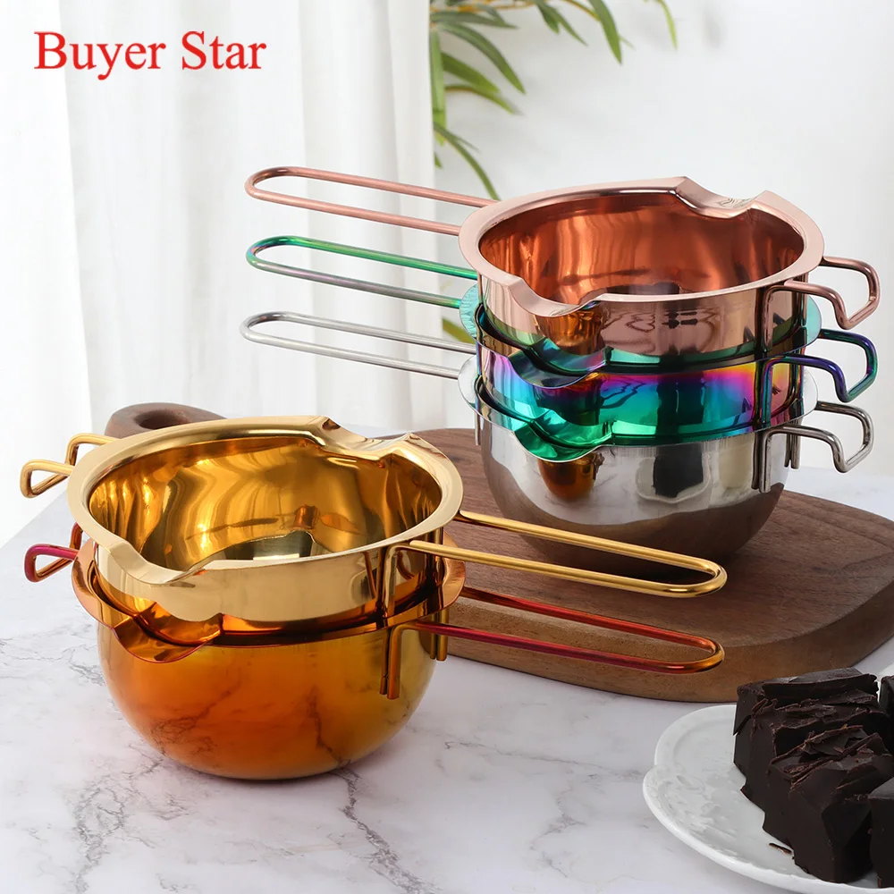 

Stainless steel chocolate sugar cheese melting bowl bakeware butter heating melting bowl
