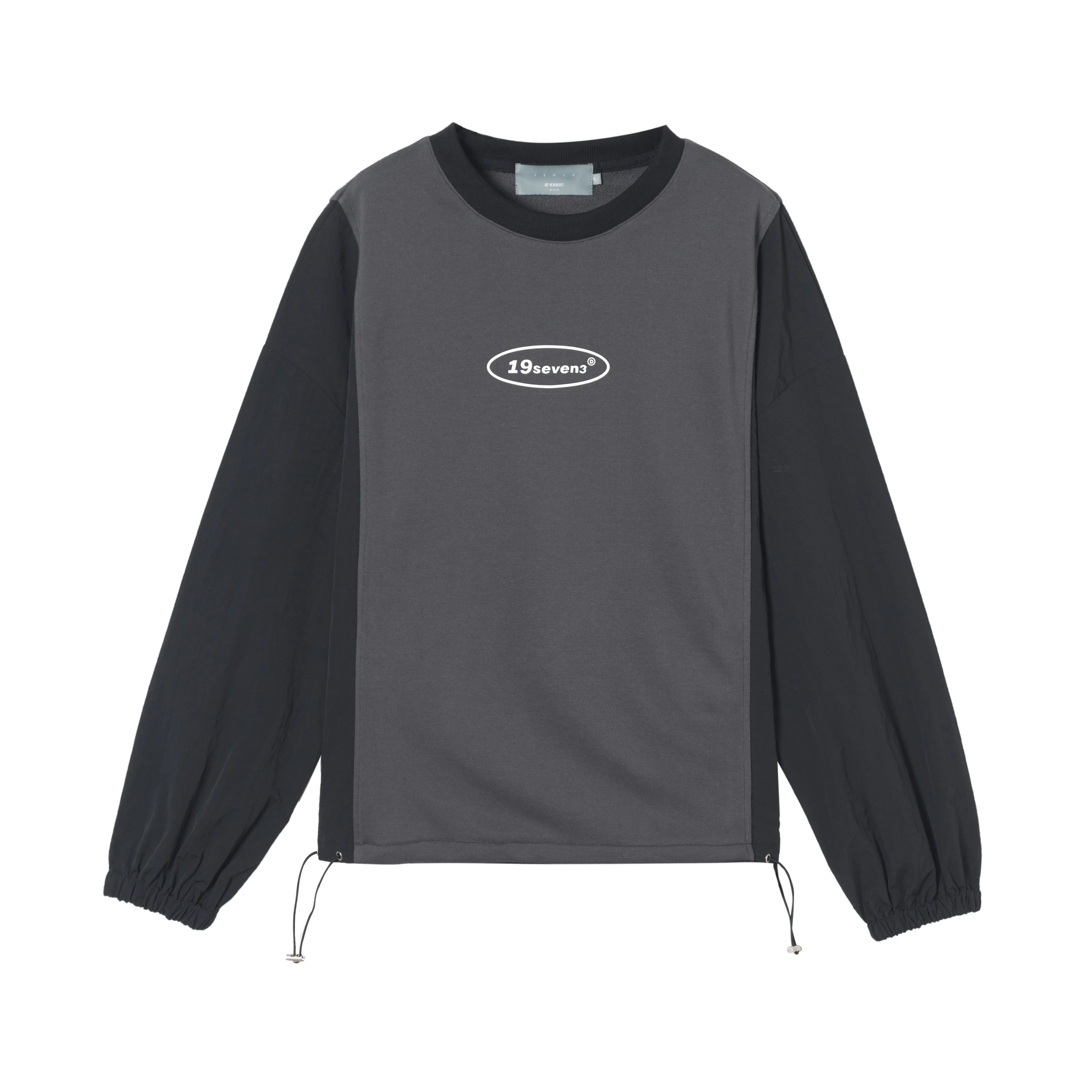 

Black casual unisex long-sleeved round neck sweater sport suit