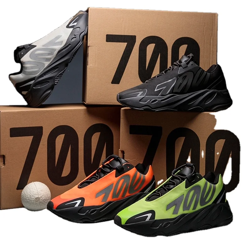 

2021 Latest Original High Quality Men Women Yeezy 700 Style Men's Designer Fashion Sneakers Shoe Famous Brands, Orange,phosphor.bone,triple black