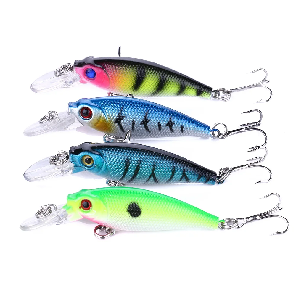 4.7g 6.5cm HENGJIA Fishing Lures Artificial Hard Wobbler Bait Minnow 3D Eyes Lifelike Hook