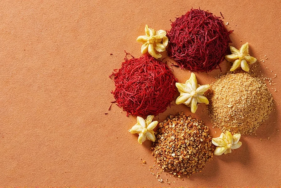 Turmeric powder next to saffron threads showing color comparison for saffron alternative