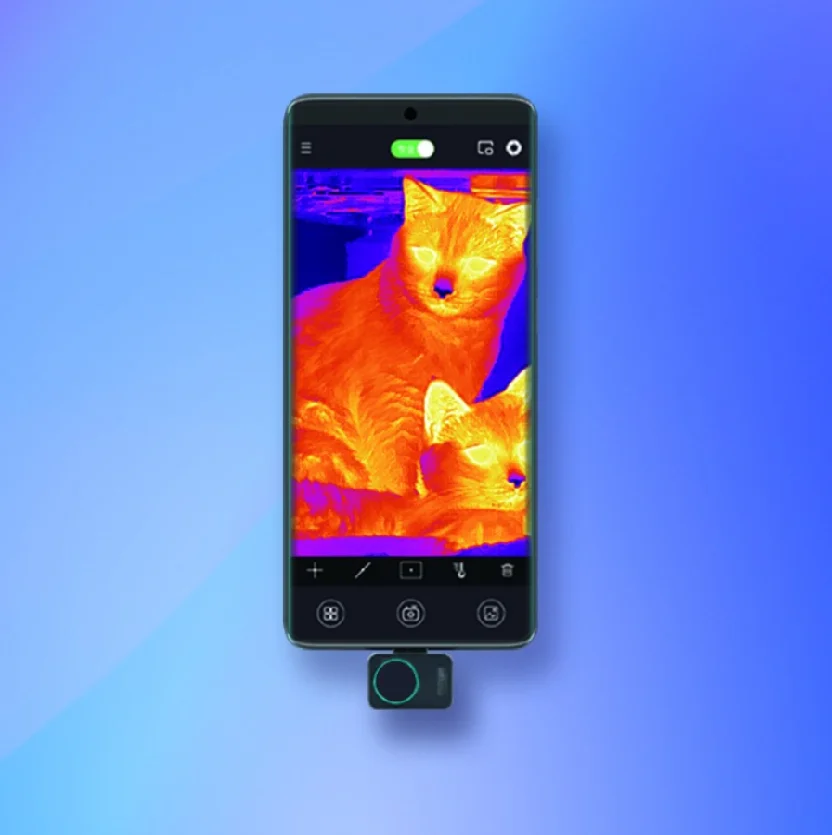 

Android mobile phone fashion smallest Thermal camera Night Vision cat dog pet search