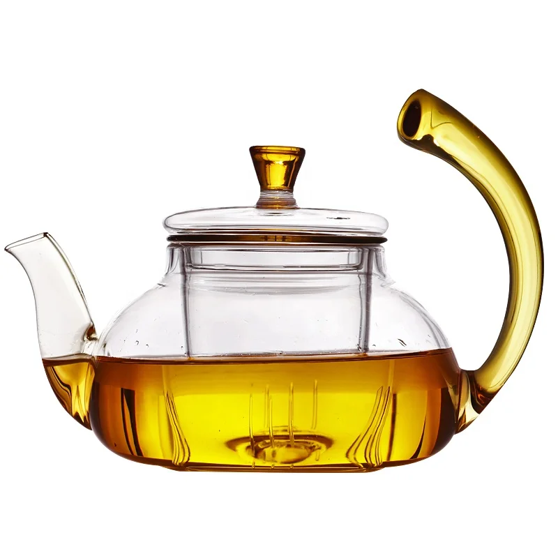 

High Borosilicate Glass Tea Pot With Glass Strainer