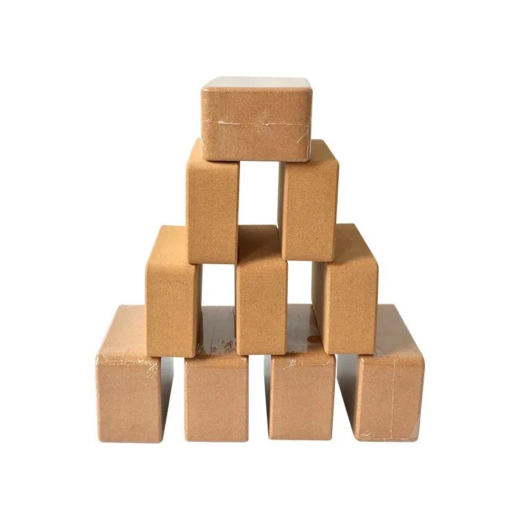 

Factory Wholesale Custom Oem/odm Print Private Logo Eco Friendly High Density Cork Yoga Massage Brick, Wood color