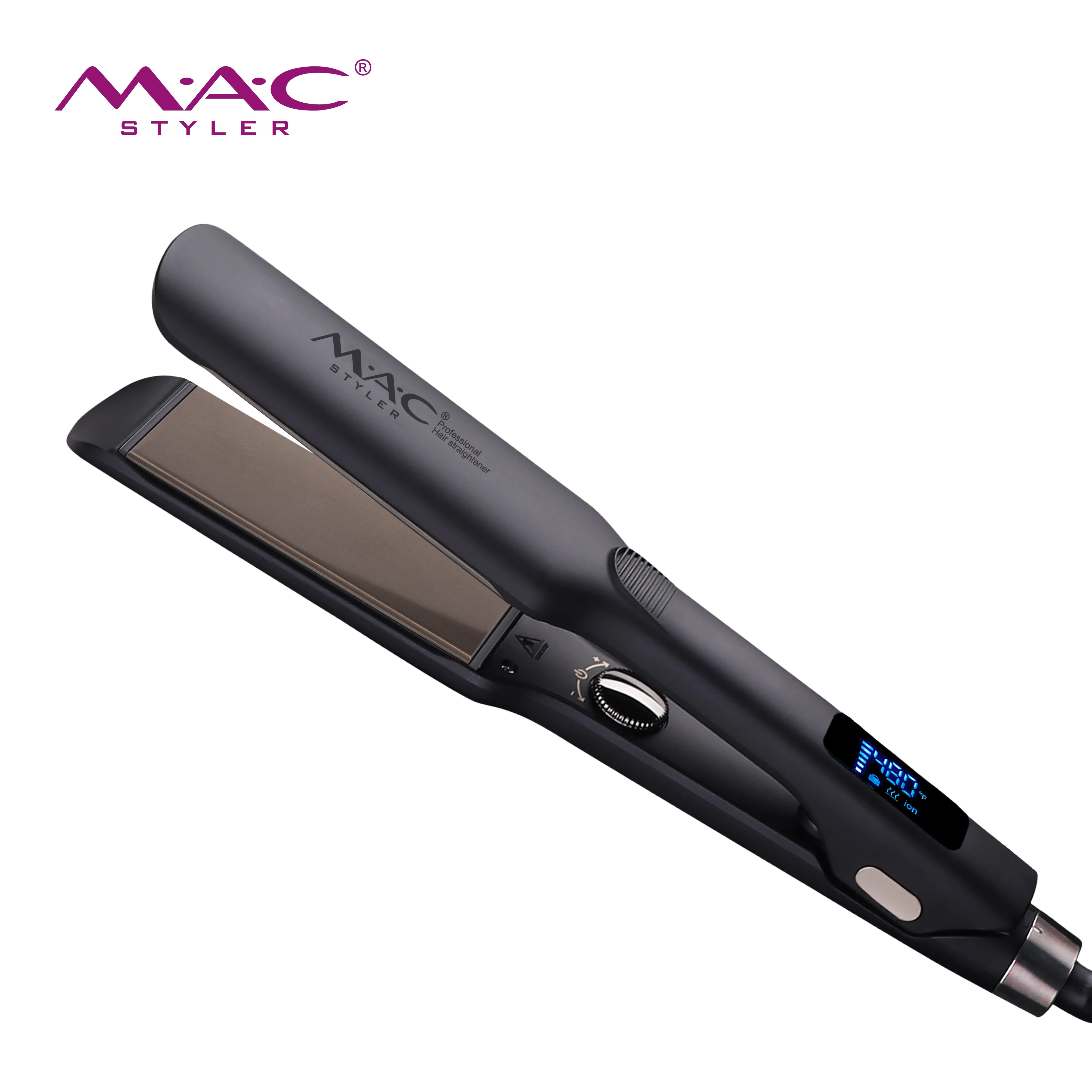 

Titanium Wide Plate Hair Straightener Salon Hair Tools Profesional Private Label Original Factory Flat Iron