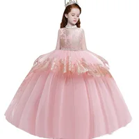 

Girls Dresses Baby Frock Design Children Fancy Dress Kids Floor-length Ball Gowns LP-230