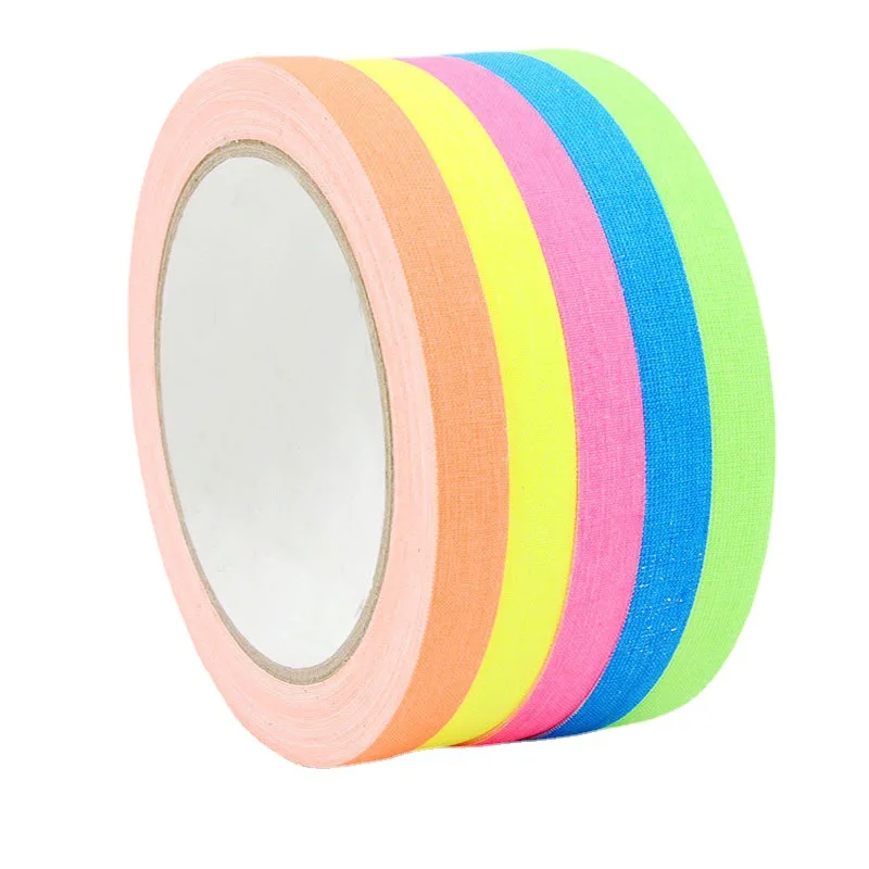 

Yongsheng Fluorescent UV Blacklight Neon Adhesive Neon Tape Luminous Cotton Cloth Tape Glow in the Dark Tape for Party