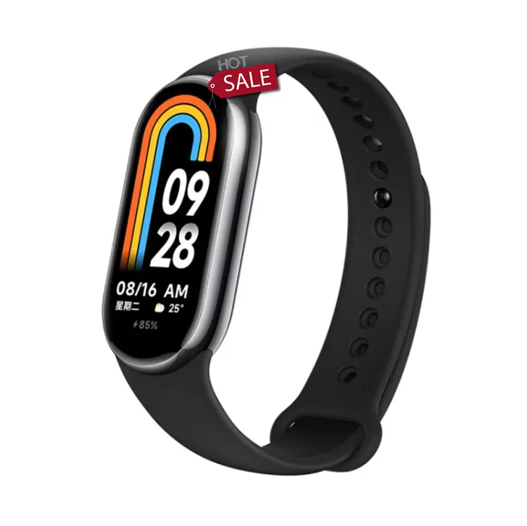 

Original Xiaomi Mi Smart Band 8 Low Price 1.62 Inch AMOLED Screen 5ATM Waterproof Smart Watch Heart Rate Monitor Bracelet