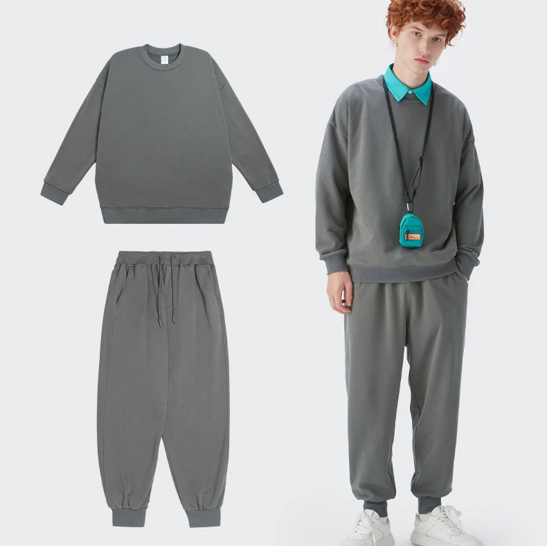 

Men's suits plain sweatshirts suit loose tracksuit set for men