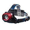 zoom head torch light 3w LED 18650 rechargeable headlamp with laser pointer