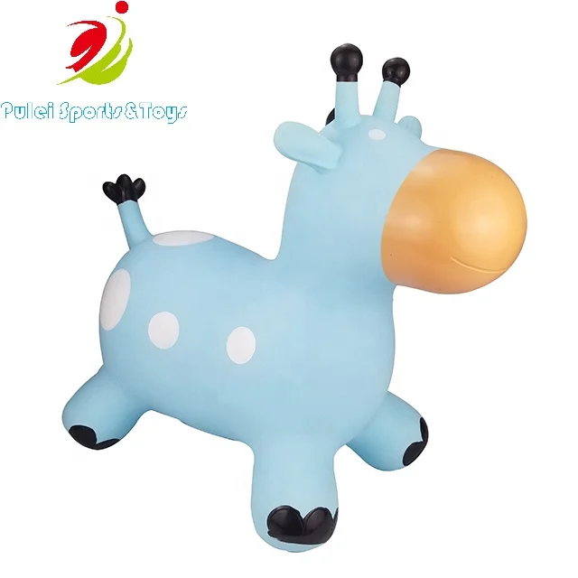 
kids ride on jumping exercise outdoor Sports toys inflatable PVC Animal Hopper Giraffe 