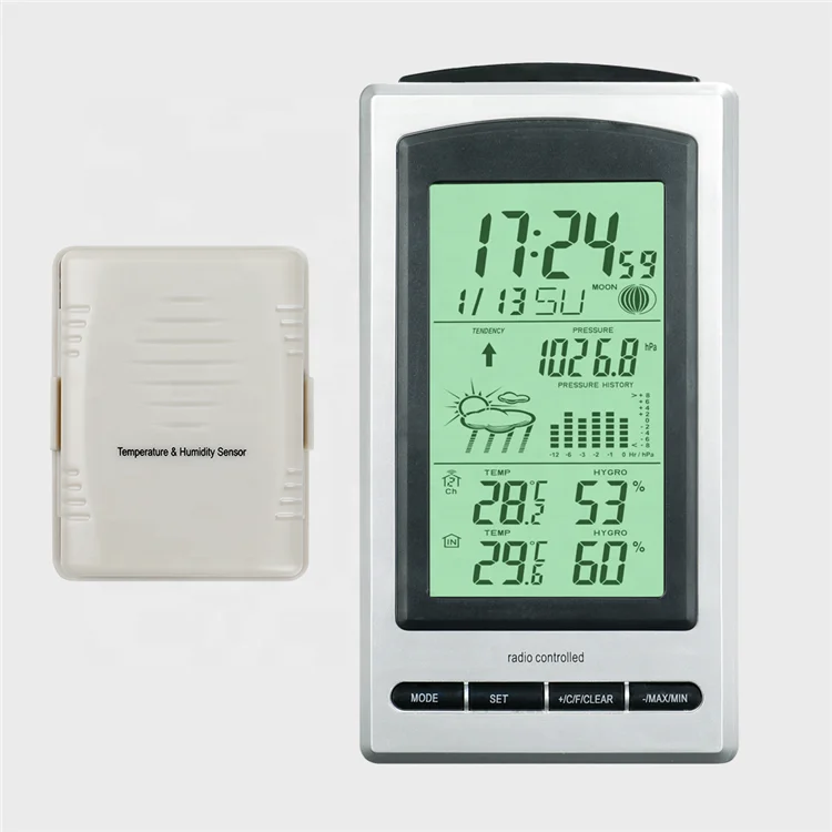 Ultrasonic Weather Station Professional Portable Weather Station Color Display Wind Sped/wind