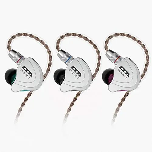

Hot Sale CCA C10 Earphones 4BA 1DD Stereo Wired Earphones Professional Stage Headset with Disposable Cable for Game Musi, Cyan,black,purple